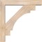 Ekena Millwork Merced Block Smooth Bracket w/ Offset Brace, Douglas Fir, 5 1/2"W x 30"D x 30"H BKT0604X30X30MRC05SDF - alternate 4